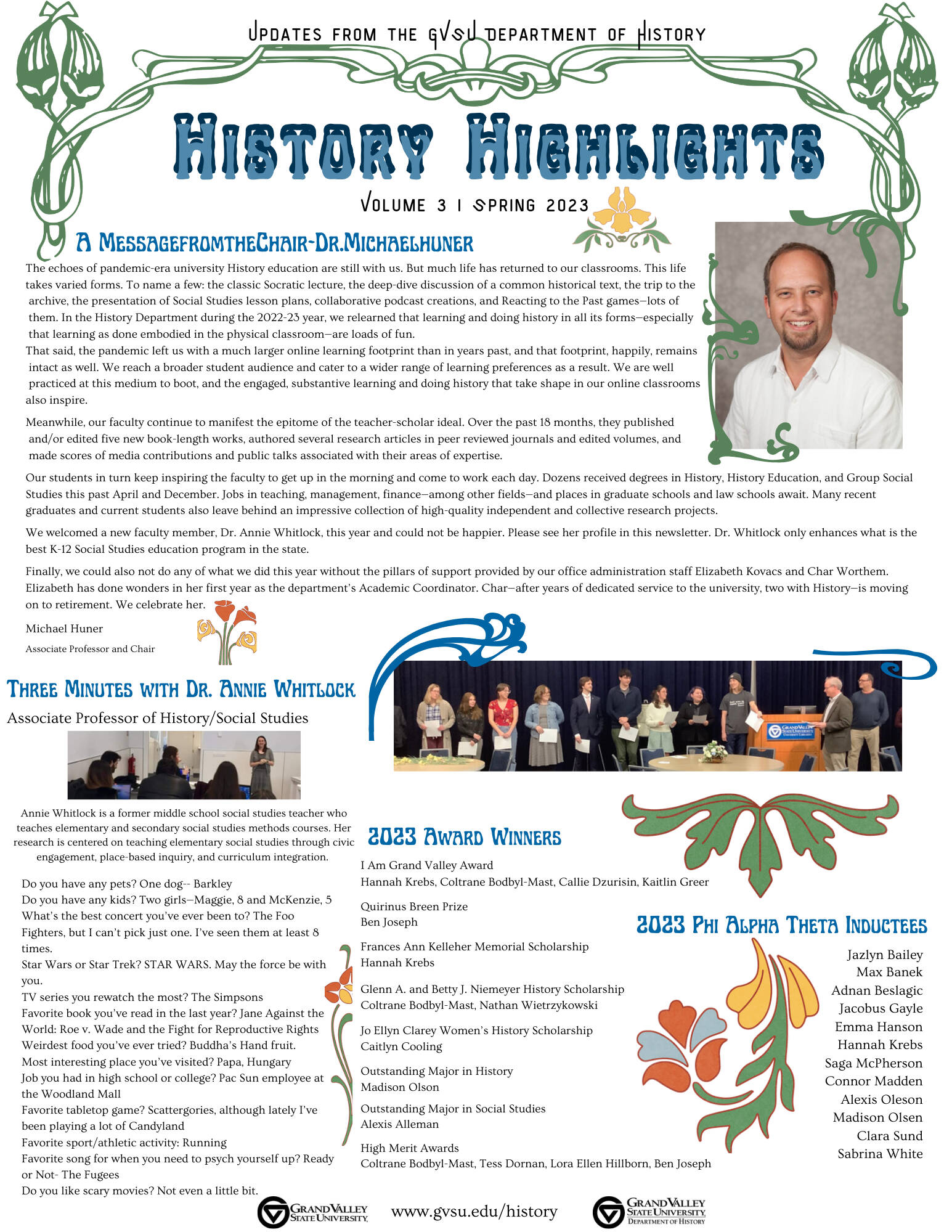 2023 HST Newsletter Front Page